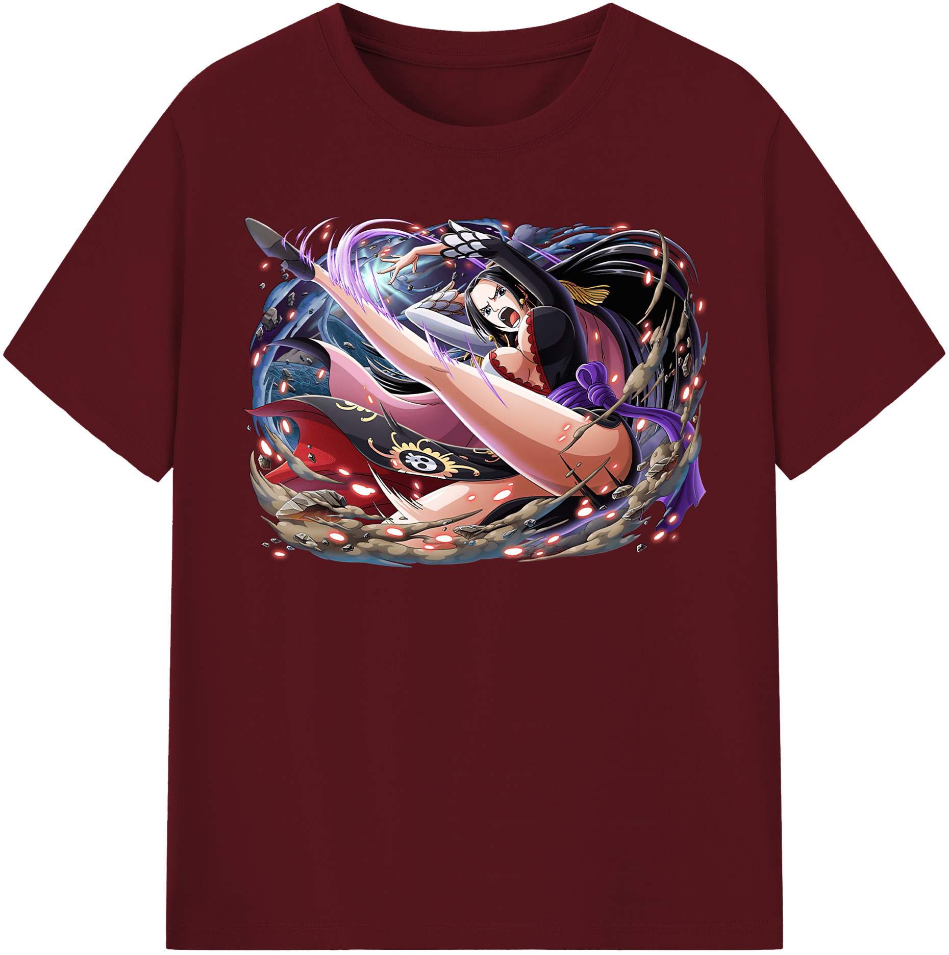 ワンピース ボア・ハンコック ONE PIECE Boa·Hancock 綿100％半袖Tシャツ（フロントプリント）